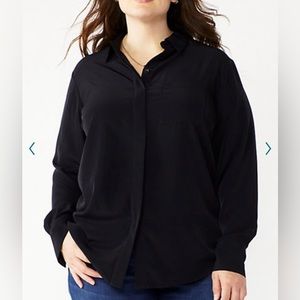Nine West Women’s Long Sleeve Button Down Shirt